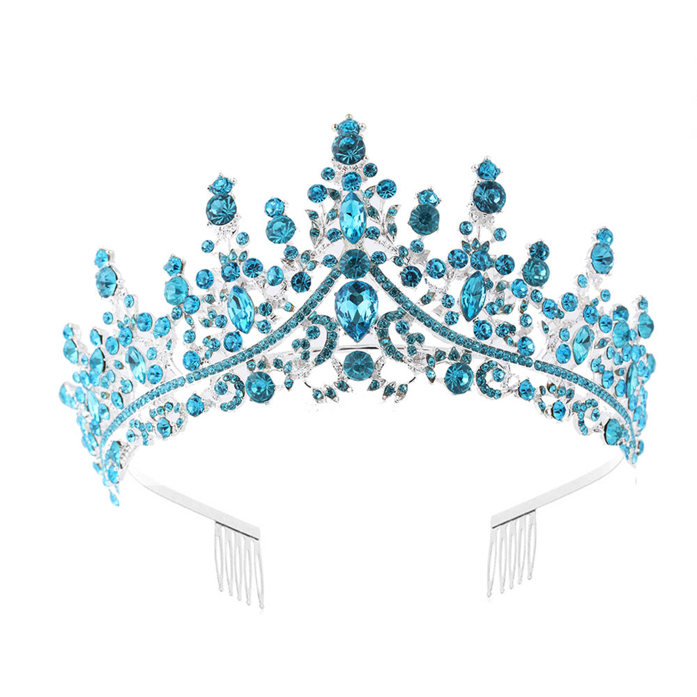 Tiara Strass dla kobiet z błyszczącymi kamieniami Karnz
