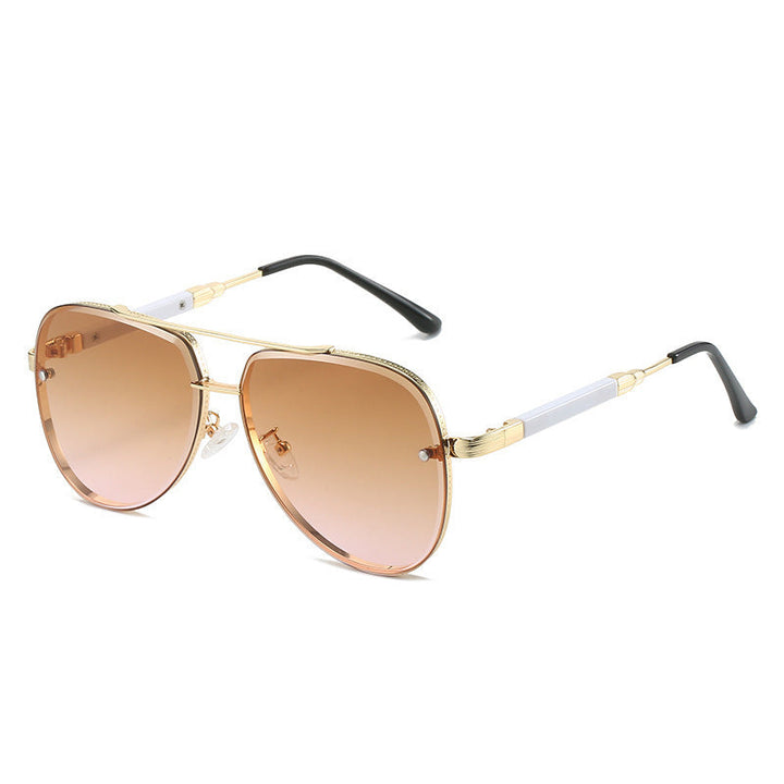 Damskie okulary przeciwsłoneczne Aviator z stylowym gradientowym filtrem Karnz