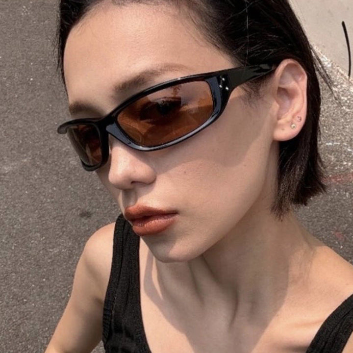Damskie sportowe okulary przeciwsłoneczne z ergonomiczną ramą i ochroną UV Karnz