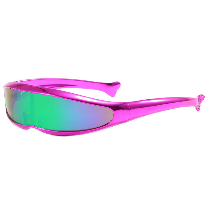 Damskie sportowe okulary przeciwsłoneczne z ergonomicznym designem i lustrzanymi soczewkami Karnz