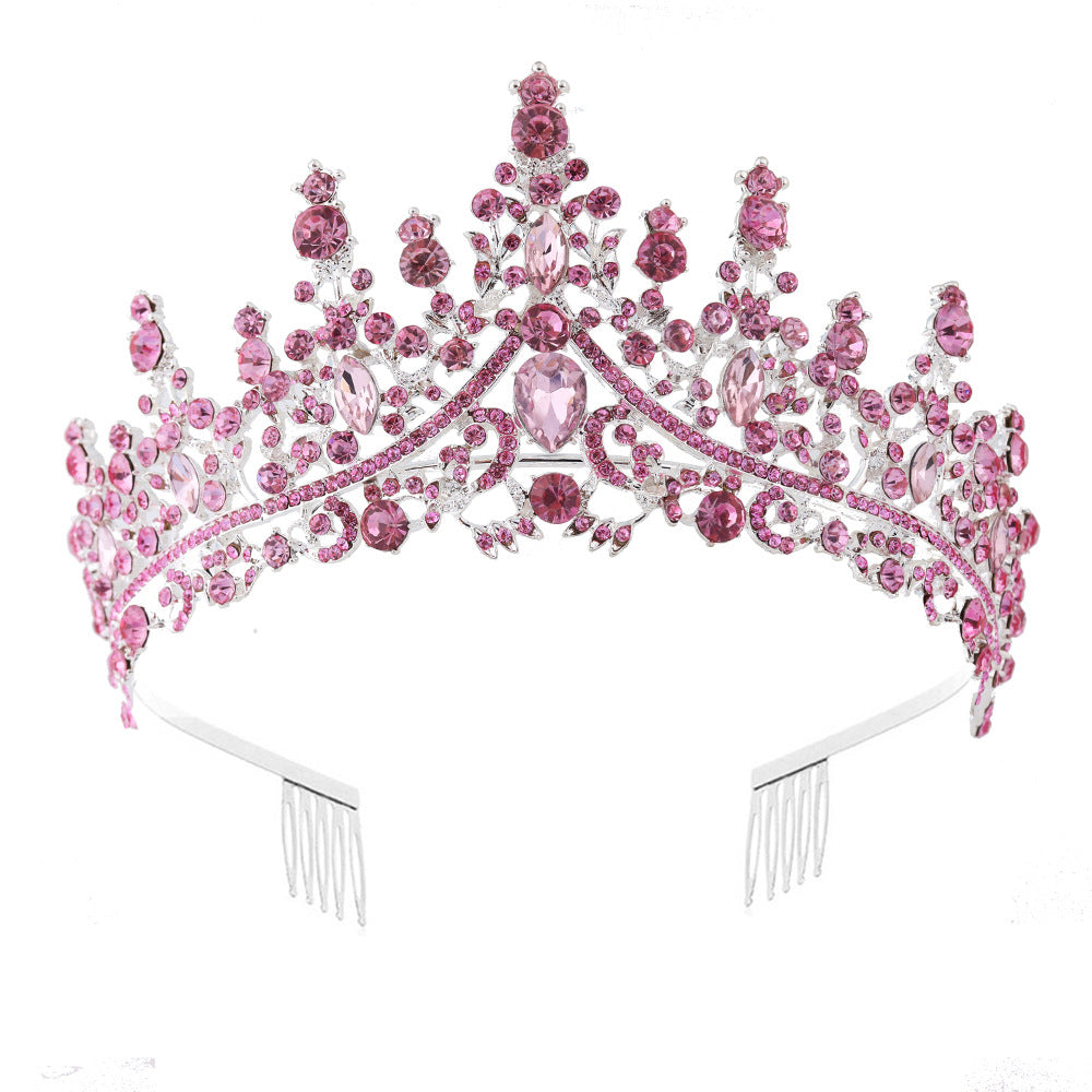 Tiara Strass dla kobiet z błyszczącymi kamieniami Karnz