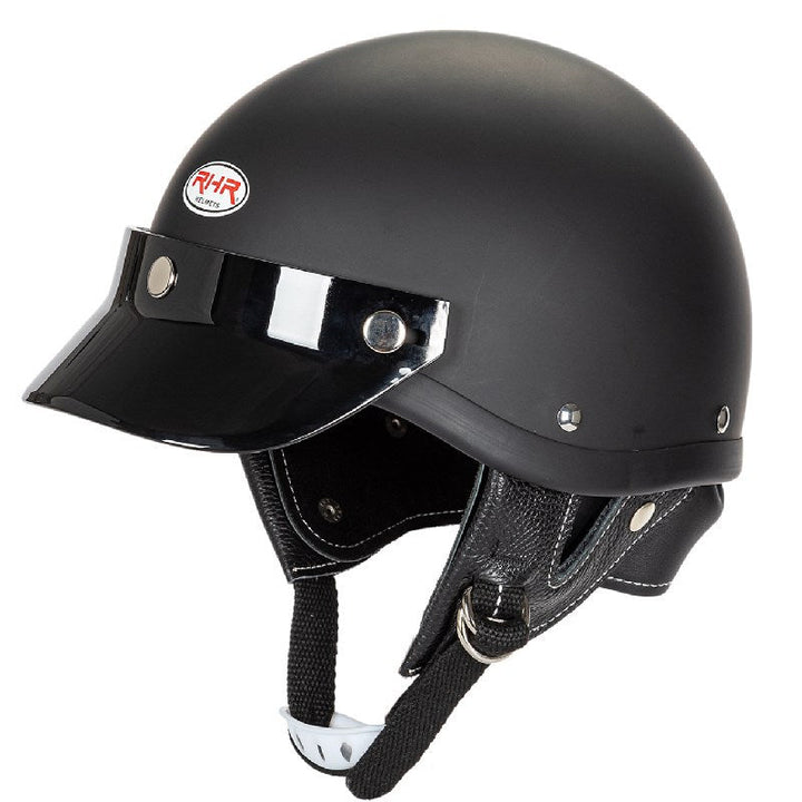 Klasyczny kask motocyklowy półpełny z wizjerem Karnz