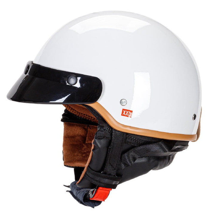 Klasyczny Kask Półotwarty Motocyklowy Karnz