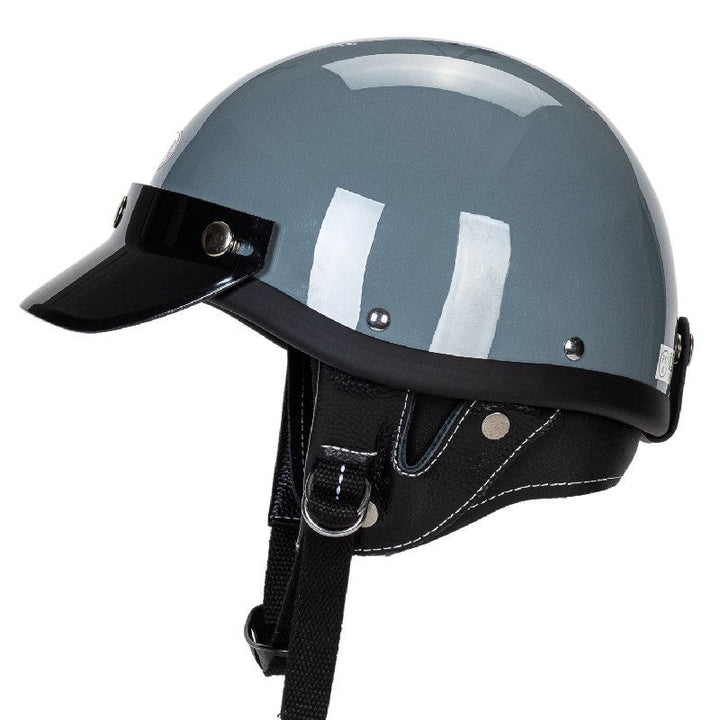 Klasyczny kask motocyklowy półpełny z wizjerem Karnz