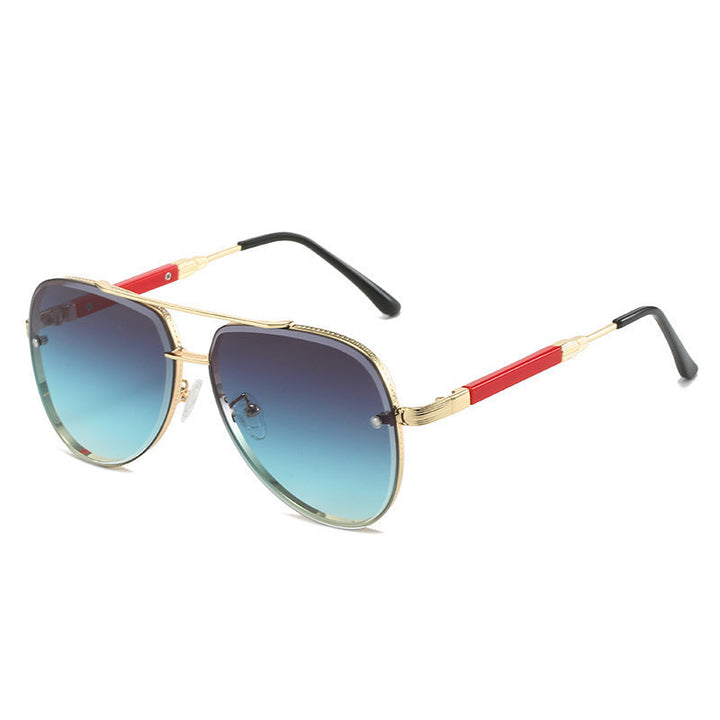 Damskie okulary przeciwsłoneczne Aviator z stylowym gradientowym filtrem Karnz