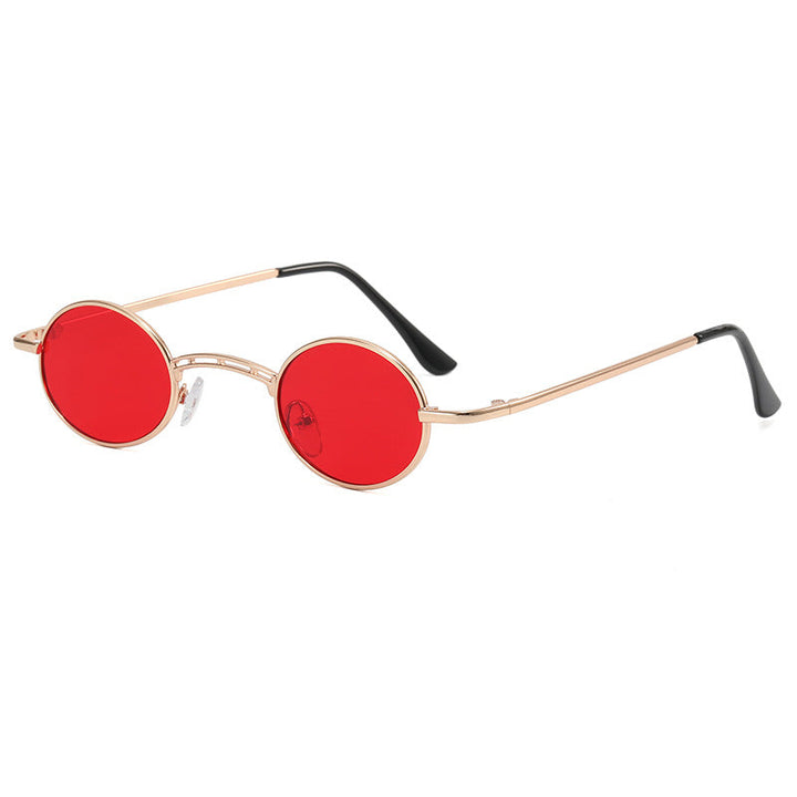 Damskie okrągłe modne okulary przeciwsłoneczne Karnz