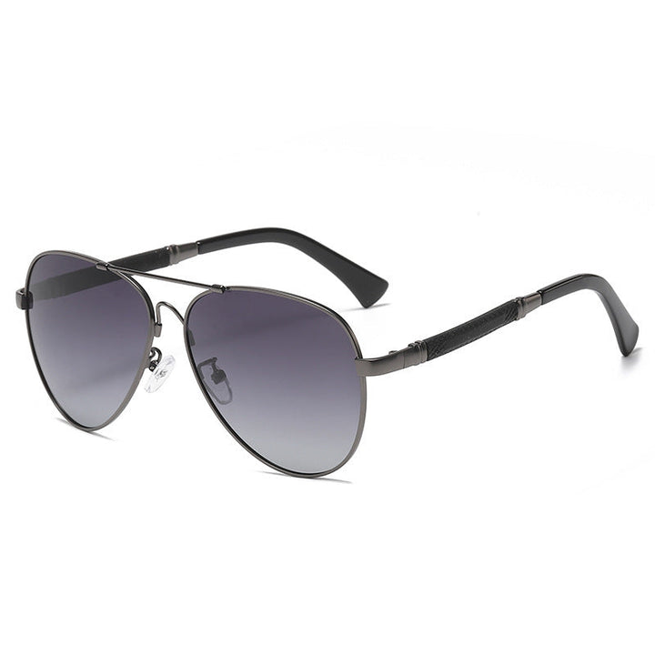 Damskie okulary przeciwsłoneczne typu aviator z elegancką metalową ramą i ochroną UV Karnz