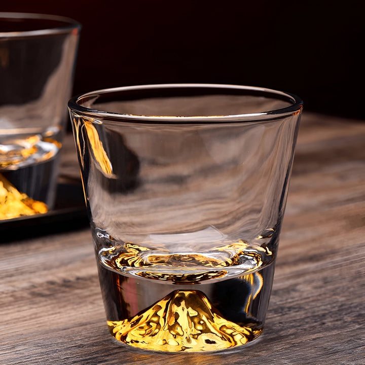 Szklanki do whisky z motywem Fuji – Elegancki zestaw dla koneserów