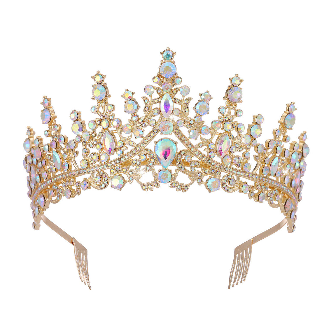 Tiara Strass dla kobiet z błyszczącymi kamieniami Karnz