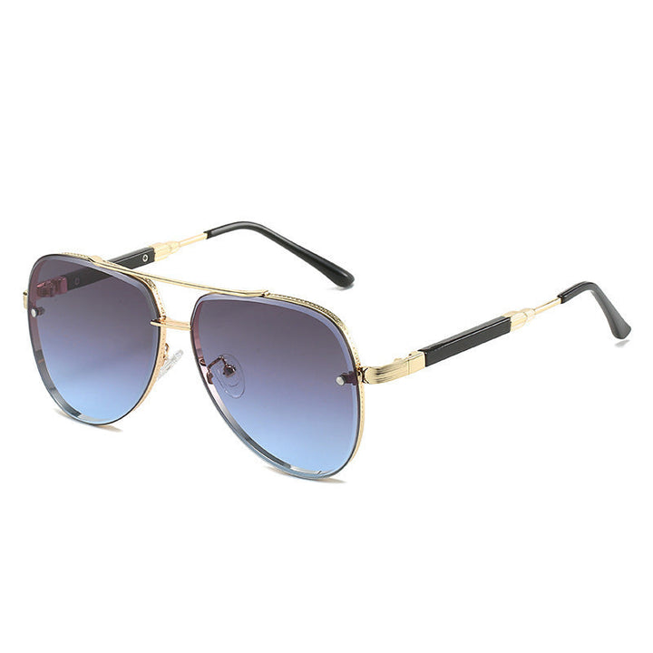Damskie okulary przeciwsłoneczne Aviator z stylowym gradientowym filtrem Karnz