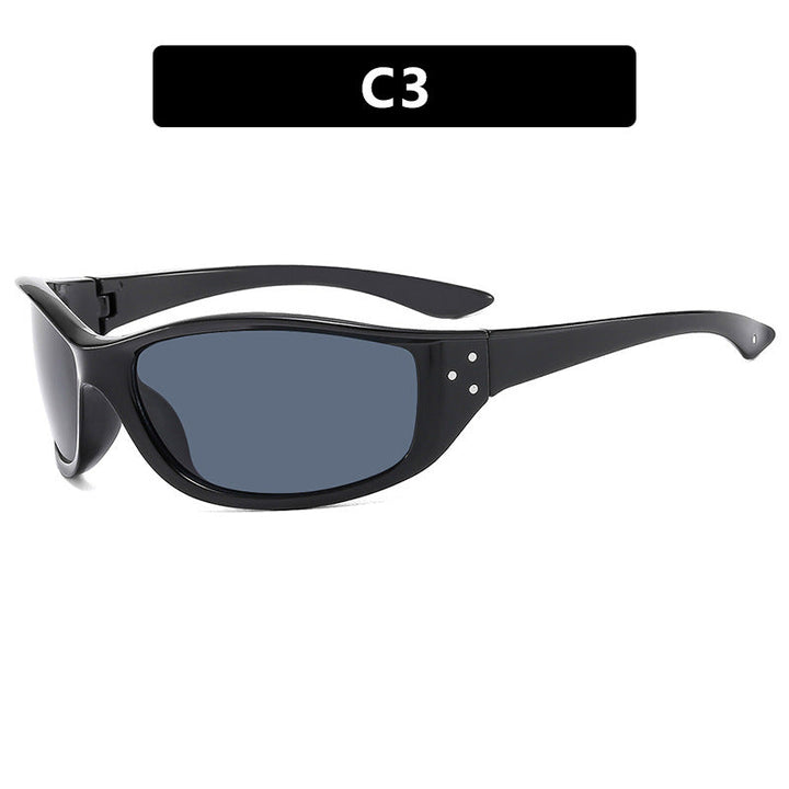 Damskie sportowe okulary przeciwsłoneczne z ergonomiczną ramą i ochroną UV Karnz