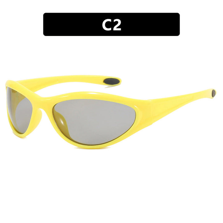 Damskie sportowe okulary przeciwsłoneczne z polaryzacyjnymi soczewkami i ergonomicznym designem Karnz