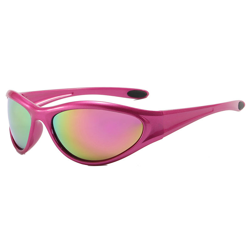 Damskie sportowe okulary przeciwsłoneczne z polaryzacyjnymi soczewkami i ergonomicznym designem Karnz