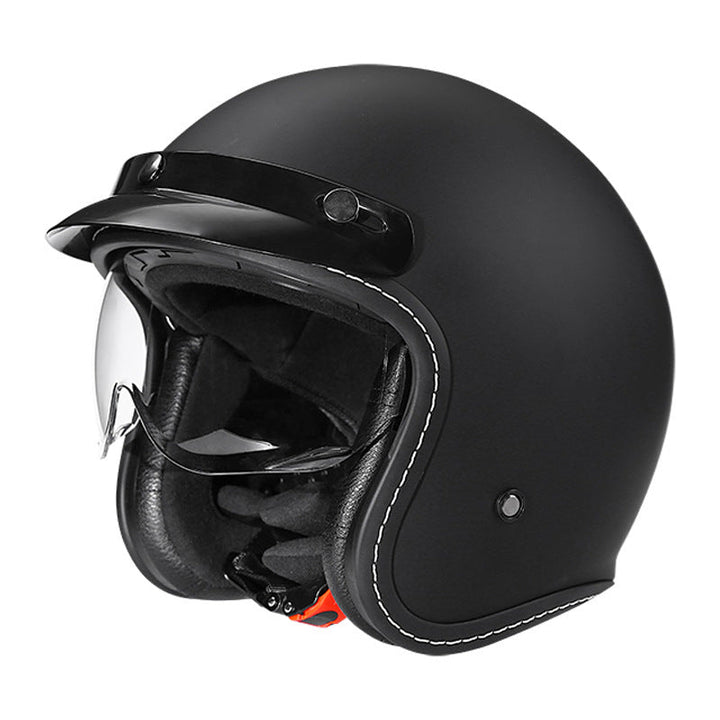 Stylowy kask motocyklowy z otwartą twarzą Karnz