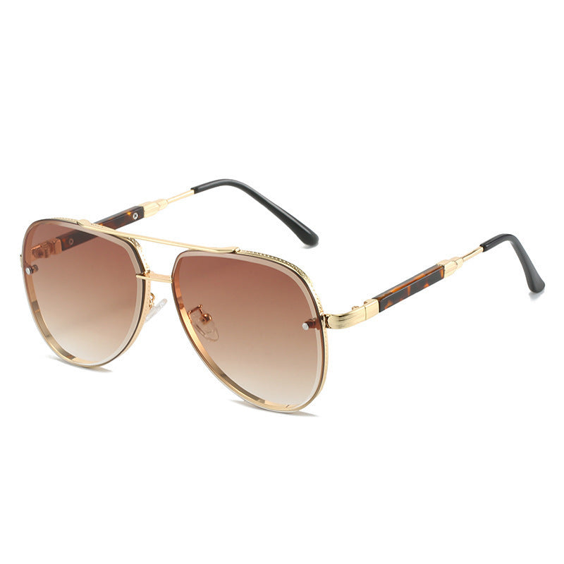 Damskie okulary przeciwsłoneczne Aviator z stylowym gradientowym filtrem Karnz