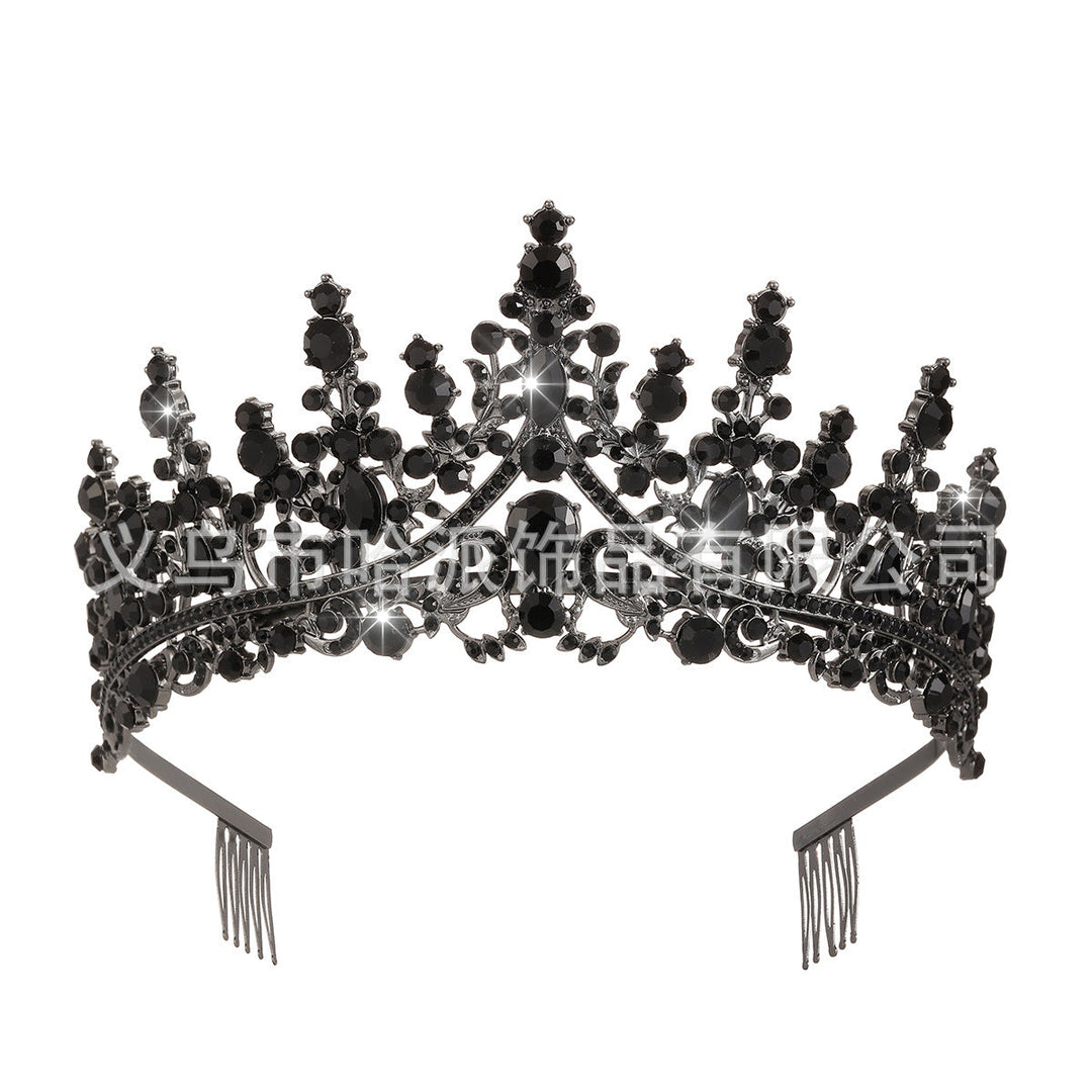 Tiara Strass dla kobiet z błyszczącymi kamieniami Karnz