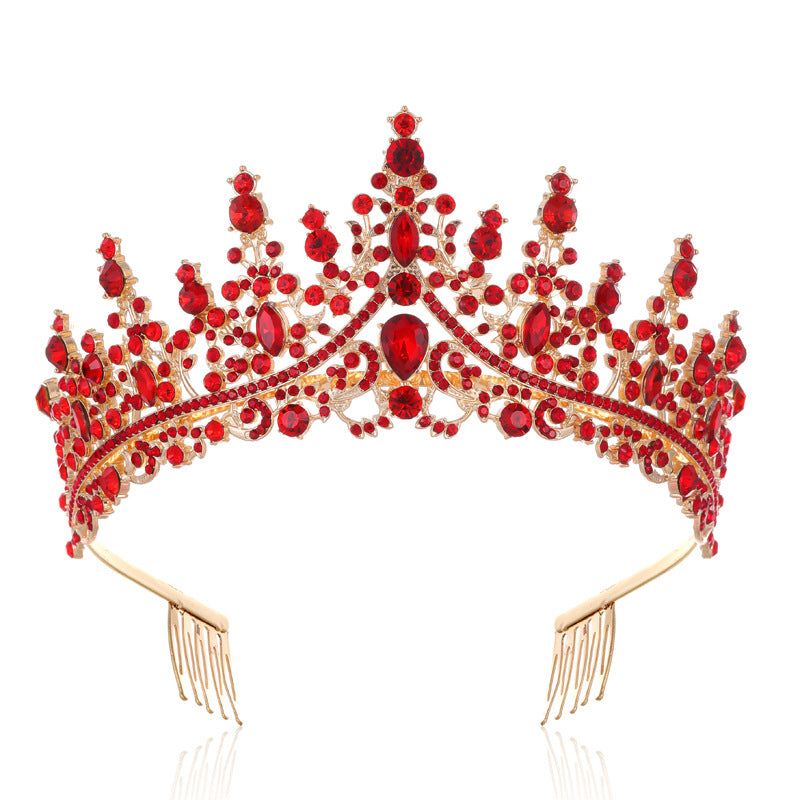 Tiara Strass dla kobiet z błyszczącymi kamieniami Karnz