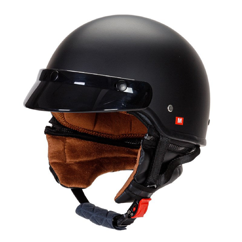 Klasyczny Kask Półotwarty Motocyklowy Karnz