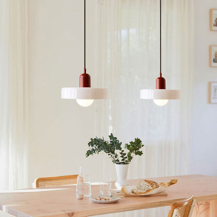 Kolorowa szklana lampa wisząca - BauLume | Karnz