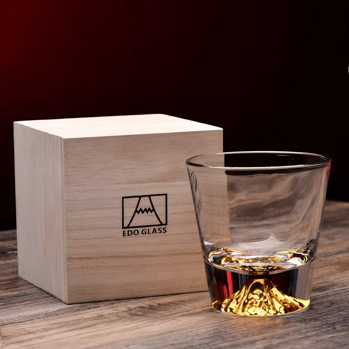 Szklanki do whisky z motywem Fuji – Elegancki zestaw dla koneserów