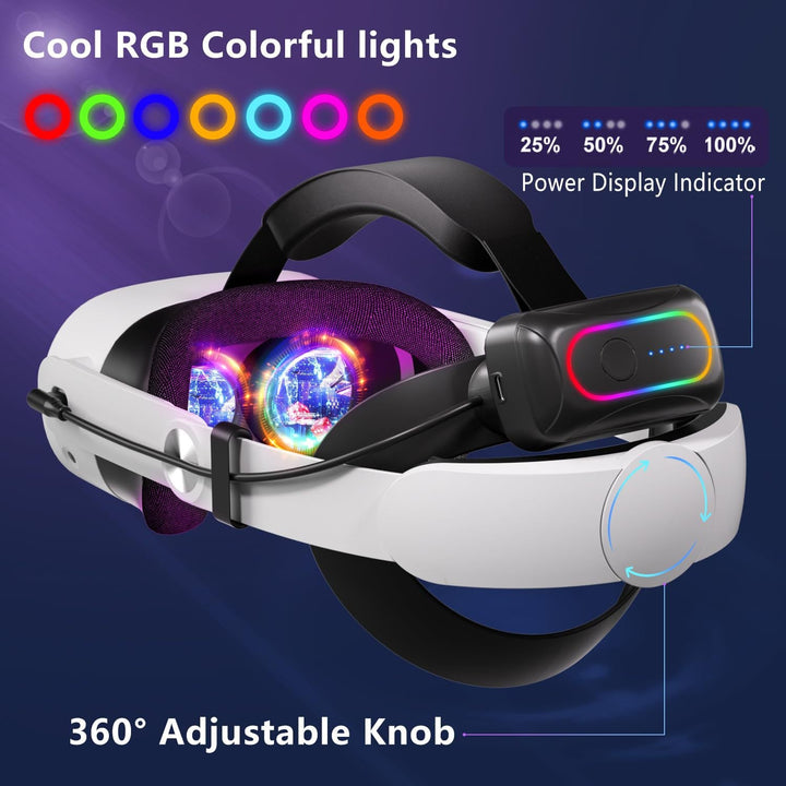 Gogle VR z wysokowydajną baterią Karnz