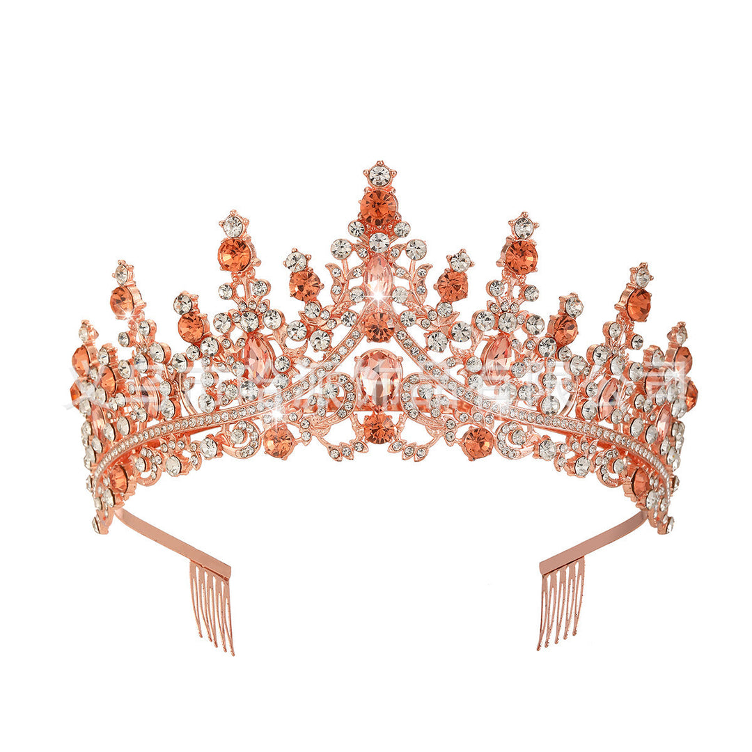 Tiara Strass dla kobiet z błyszczącymi kamieniami Karnz