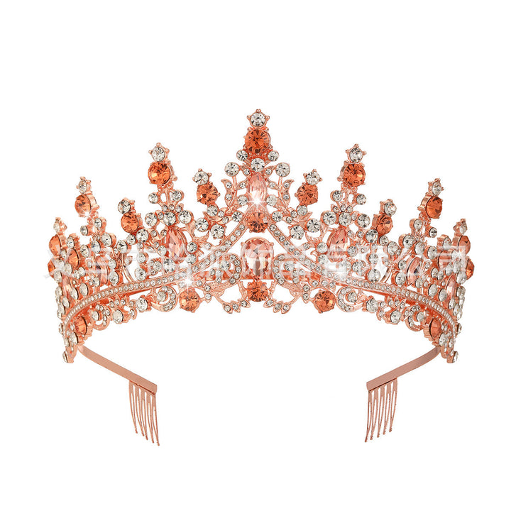 Tiara Strass dla kobiet z błyszczącymi kamieniami Karnz