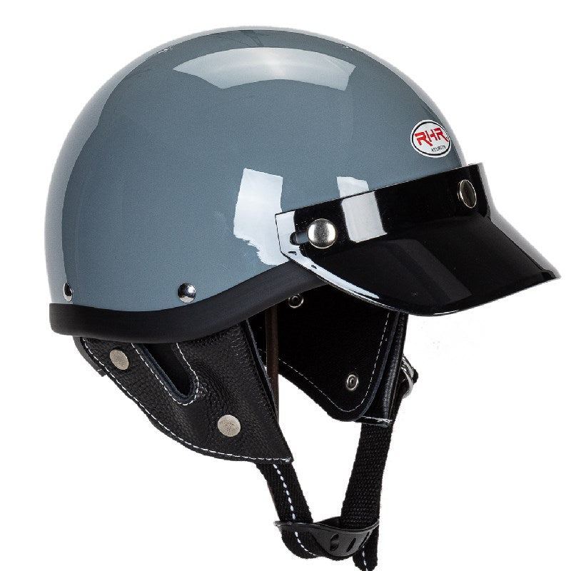 Klasyczny kask motocyklowy półpełny z wizjerem Karnz