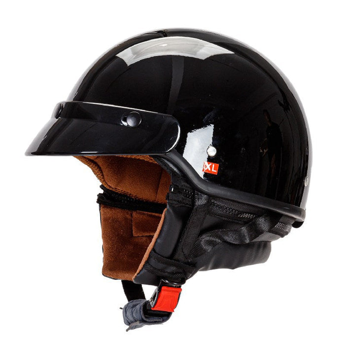 Klasyczny Kask Półotwarty Motocyklowy Karnz