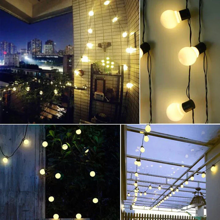 Wodoodporne lampki ogrodowe - Solarne oświetlenie do ogrodu na balkon i taras