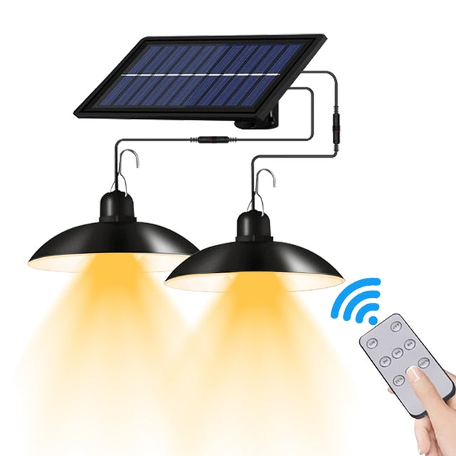 Solarna lampa z czujnikiem ruchu do użytku zewnętrznego z pilotem