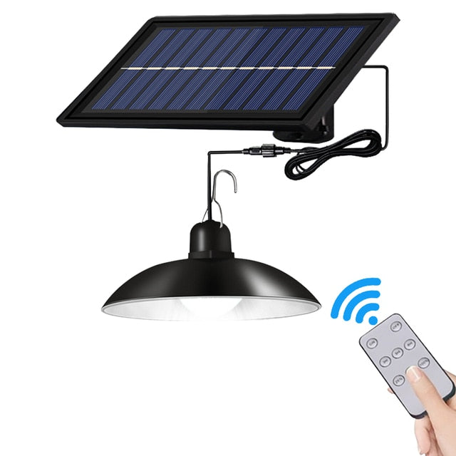 Solarna lampa z czujnikiem ruchu do użytku zewnętrznego z pilotem