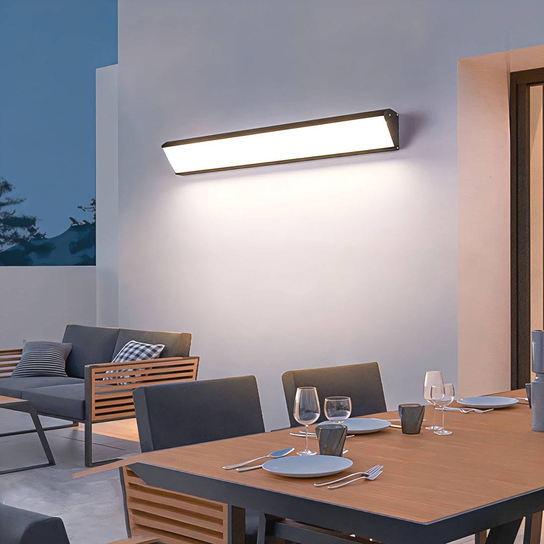 Aluminiowa lampa ścienna LED na zewnątrz, wodoodporna