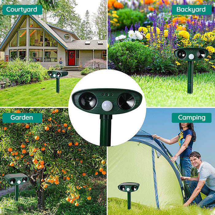 Karnz |  Odbiornik Ultrasonic dla Zwierząt i Szkodników - Solar Powered Ultrasonic Repeller - Pozbądź się szopów w ciągu 48 godzin