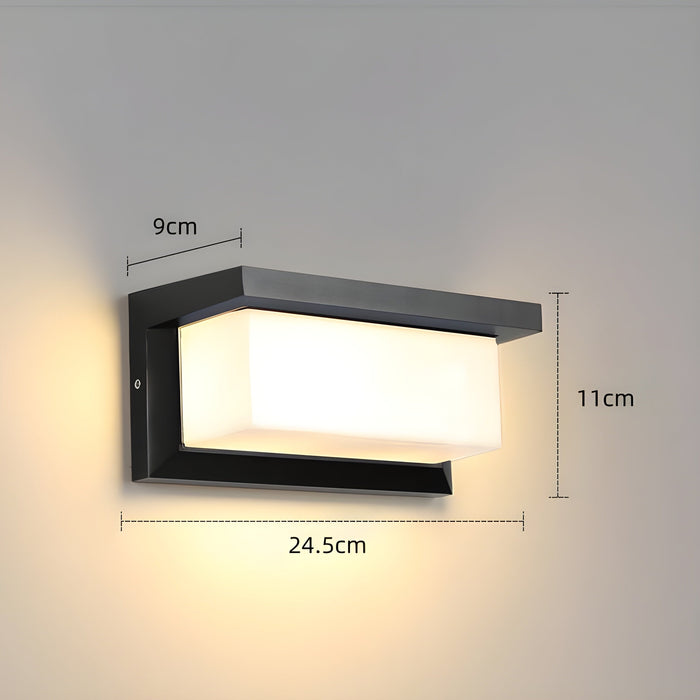 Karnz | LED Zewnętrzny Czujnik Ruchu Wodoszczelna Lampa Ścienna