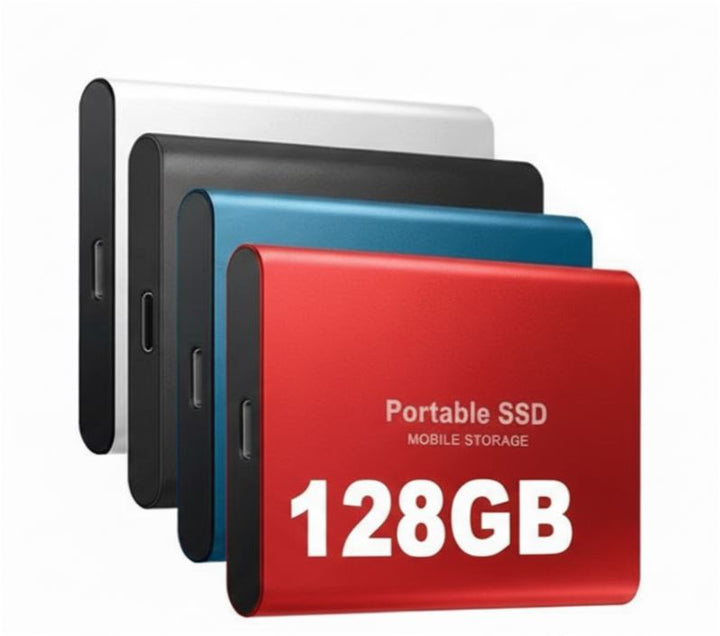 TECHNOLOGIE | Superszybki zewnętrzny SSD 128GB | Mini-SSD | Pamięć o wysokiej prędkości dla laptopów i komputerów PC