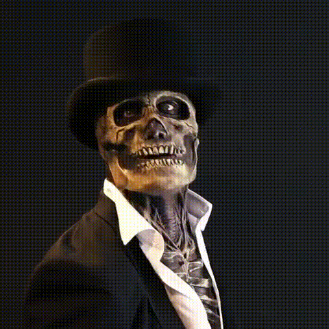 Straszna Maska Halloween – Realistyczna Maska Czaszki z Mózgiem dla Dorosłych