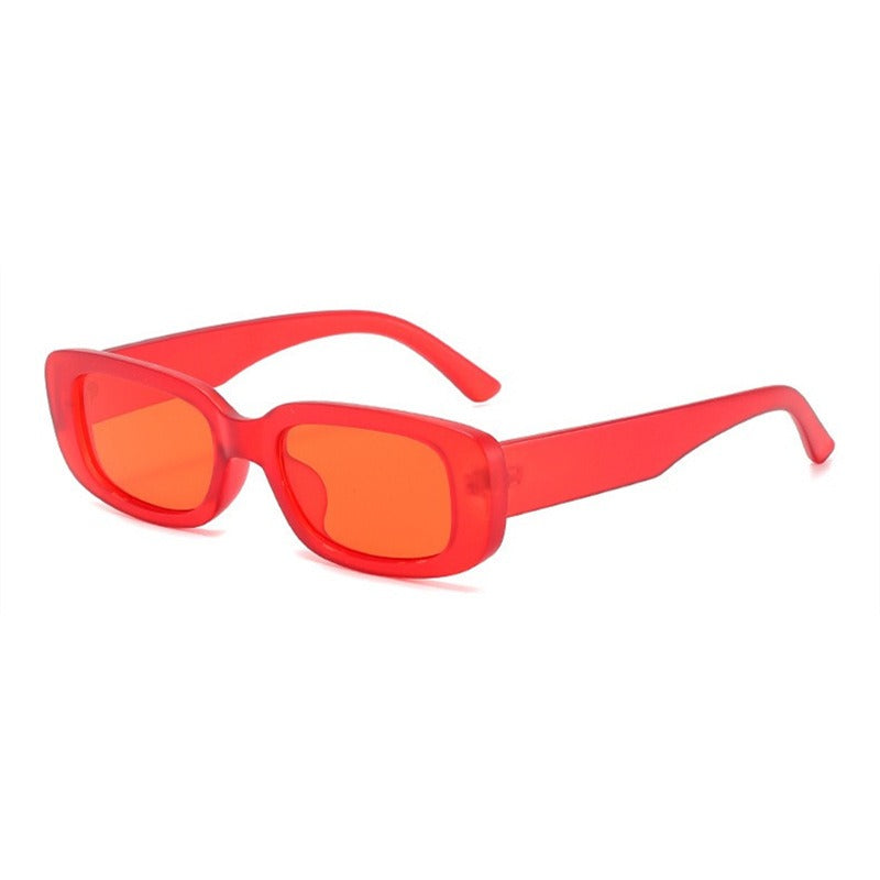 Retro prostokątne okulary przeciwsłoneczne Y2K - Aria | Karnz