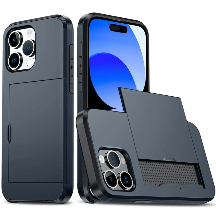 Sandsberg | Etui na iPhone z miejscem na karty | Smukły design ochronny i portfelowy