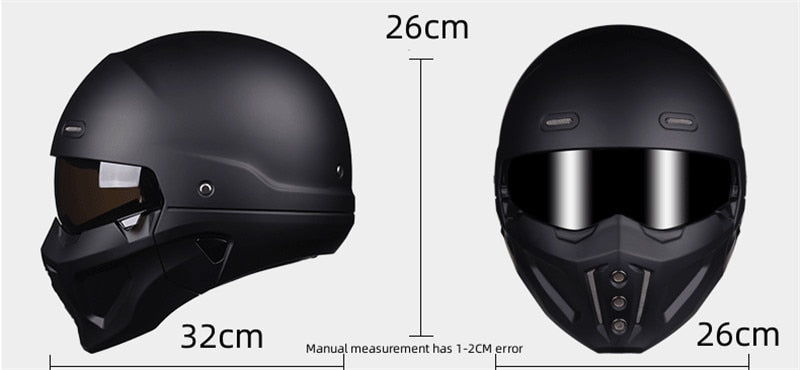 VIvolux | Mystic Rider zdejmowany kask pełno-twarzowy
