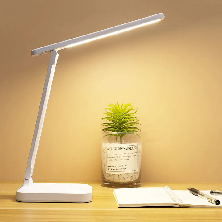 6000mAh ładowalna lampa LED biurkowa USB 3 kolory bezstopniowo ściemniana lampa dotykowa składana ochrona oczu lampka nocna do czytania