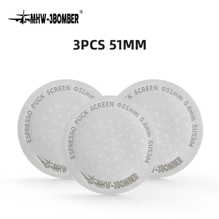 MHW-3BOMBER 51/53/58,5 mm Ekspres Puck Screen Podwójna Warstwa Metalowy Filtr do Kawy Wielokrotnego Użytku