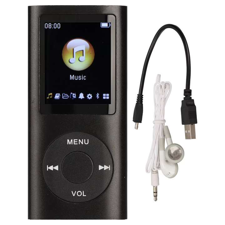 Kompaktowy odtwarzacz MP3 z wysokiej rozdzielczości wyświetlaczem LCD 1,8 cala.