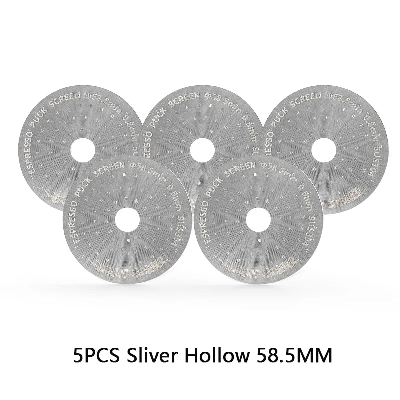 MHW-3BOMBER 51/53/58,5 mm Ekspres Puck Screen Podwójna Warstwa Metalowy Filtr do Kawy Wielokrotnego Użytku