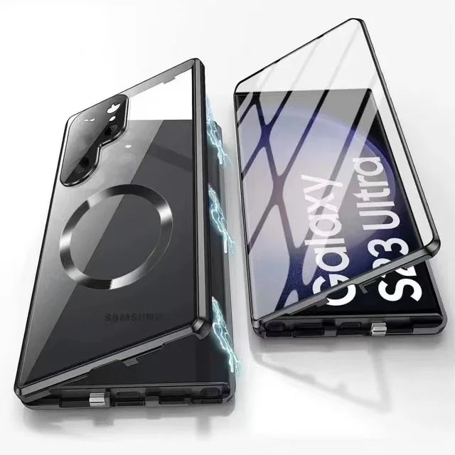 Obudowa z aluminium stopu 360 z zamkiem bezpieczeństwa dla Samsung Galaxy S24-S23 Serie