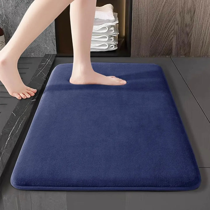 Ultra-absorbująca nordycka mata łazienkowa, mata prysznicowa super antypoślizgowa, wyściełana, miękka mata z aksamitnego materiału do łazienki | Karnz