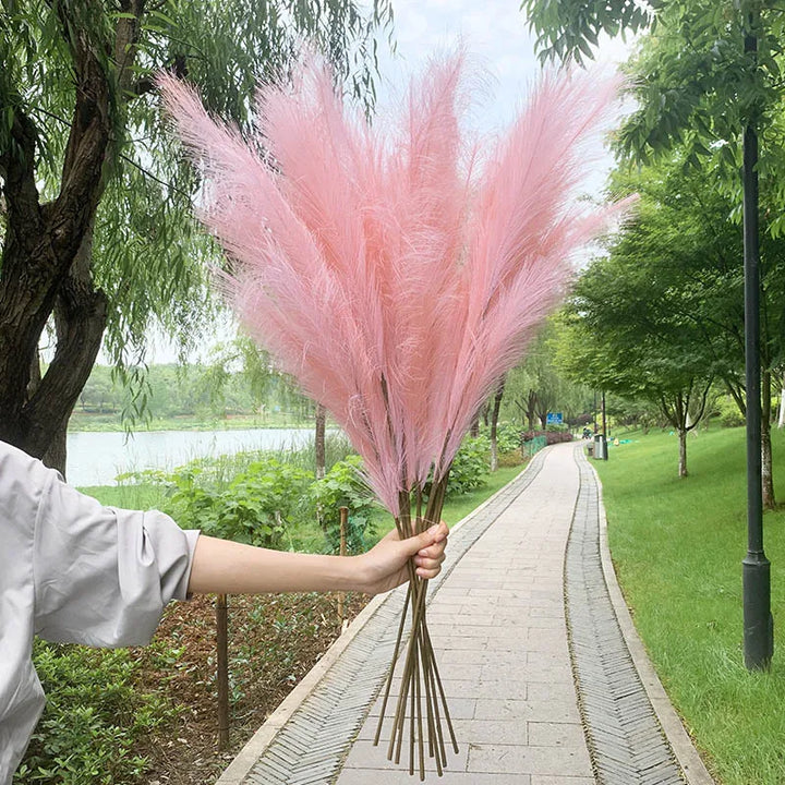 5 sztuk 100 cm sztucznego pampasowego trawy - bukiet suszonych kwiatów, dekoracja na wesela, imprezy, do domu, do pokoju, akcesoria do dekoracji roślin DIY