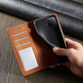 Sandsberg | Etui skórzane na iPhone | Funkcja magnetycznego uchwytu na karty | Wiele kolorów