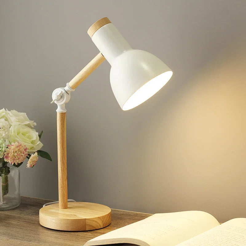 Sandsberg Kolorowa Lampa Stołowa z Drewna