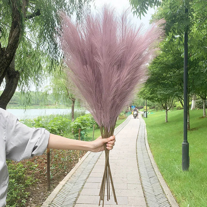 5 sztuk 100 cm sztucznego pampasowego trawy - bukiet suszonych kwiatów, dekoracja na wesela, imprezy, do domu, do pokoju, akcesoria do dekoracji roślin DIY